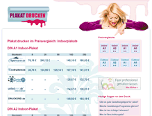 Tablet Screenshot of plakatdrucken.net